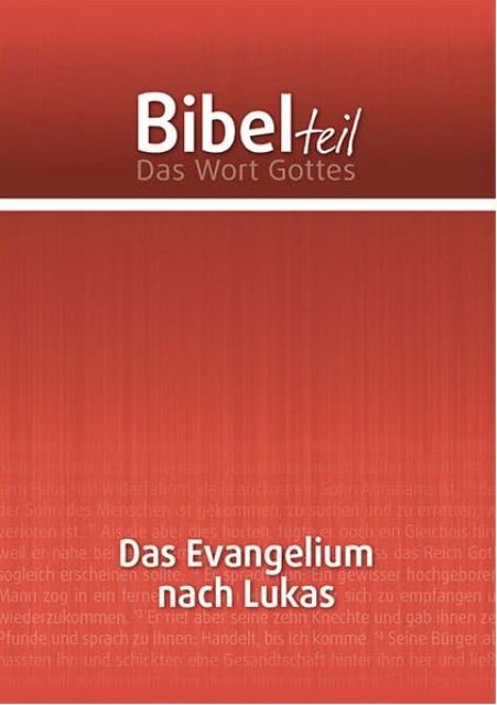 Das Evangelium nach Lukas (Deutsch)